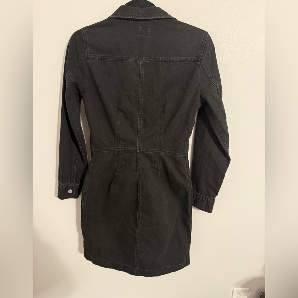 Levi's Women's Black Denim Jacket Dress - Picture 5 of 6